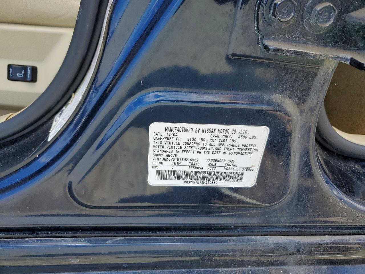 2005 INFINITI G35