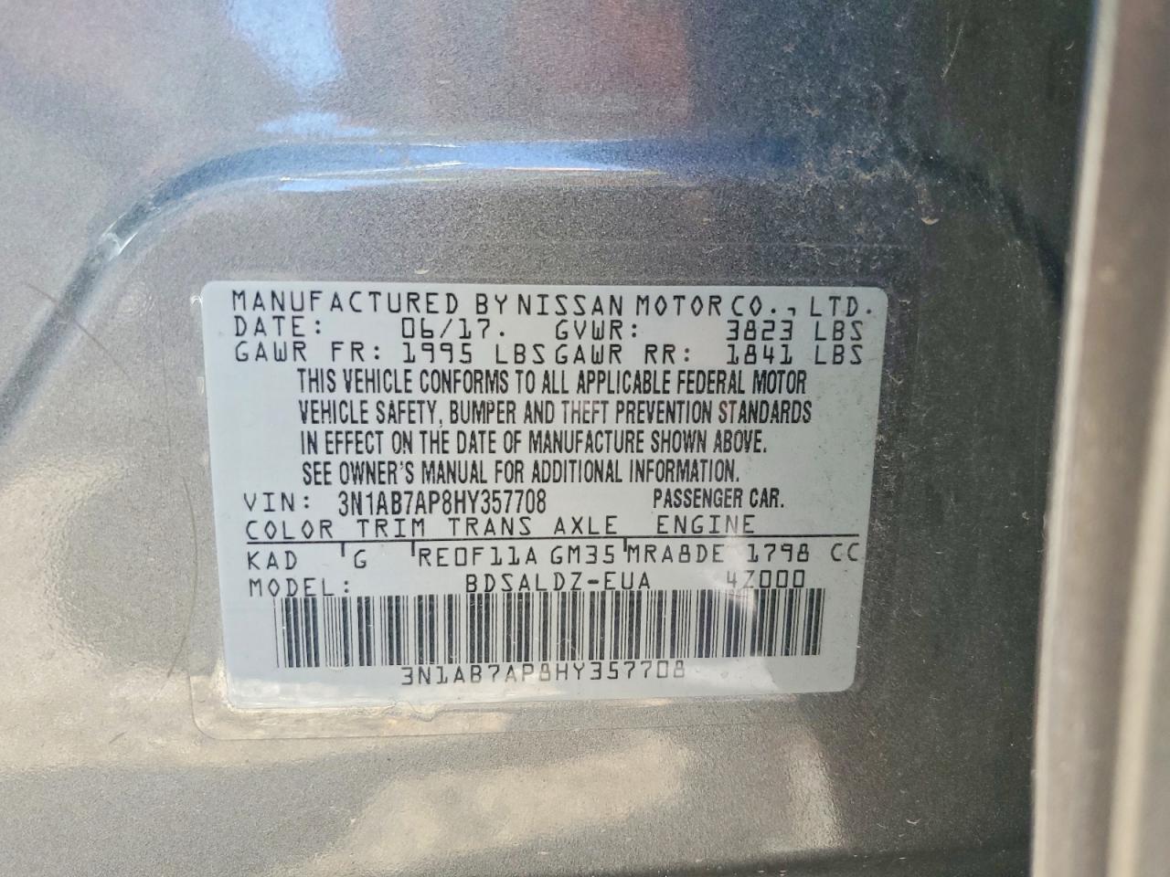 2017 NISSAN SENTRA
