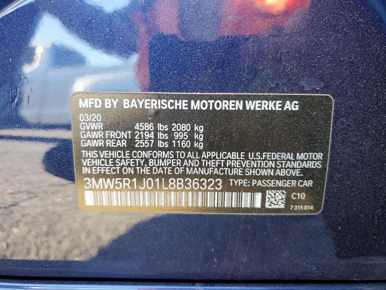 2020 BMW 3 SERIES