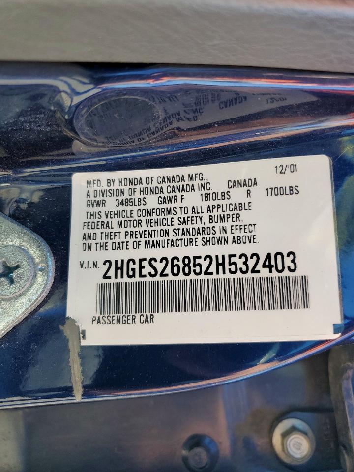 2002 HONDA CIVIC