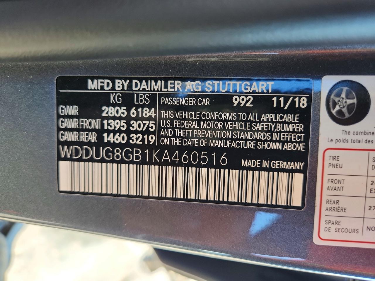 2019 MERCEDES-BENZ S-CLASS
