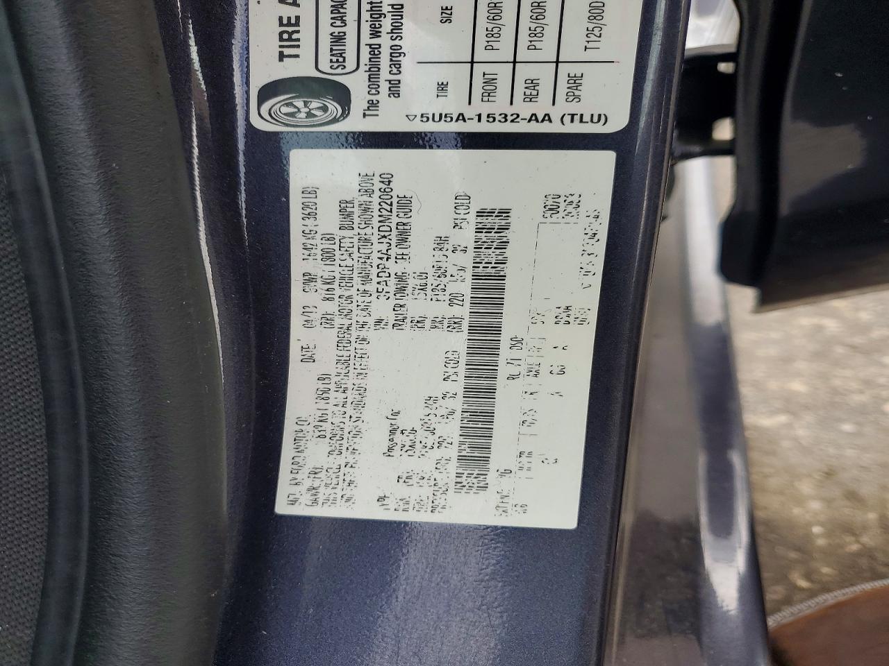 2013 FORD FIESTA