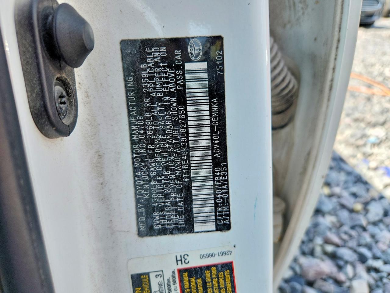 2009 TOYOTA CAMRY
