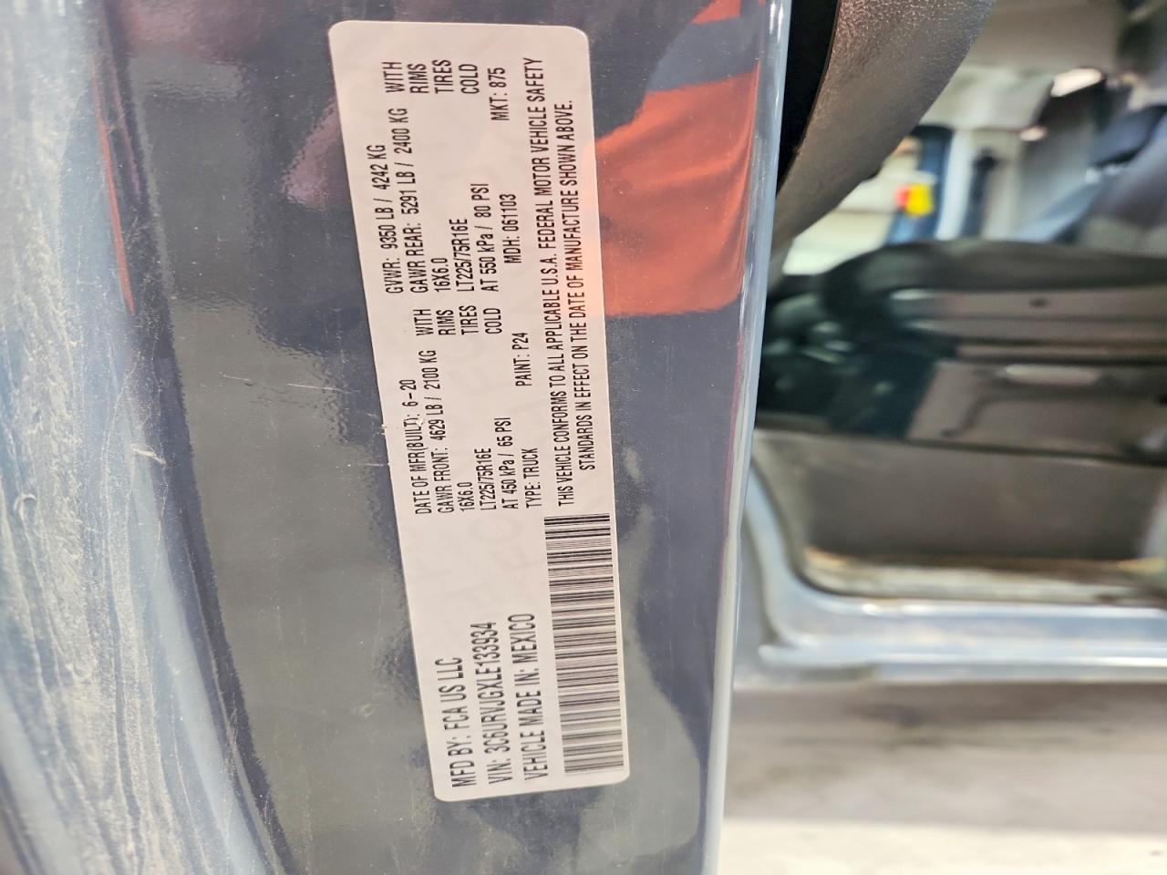 2020 RAM PROMASTER