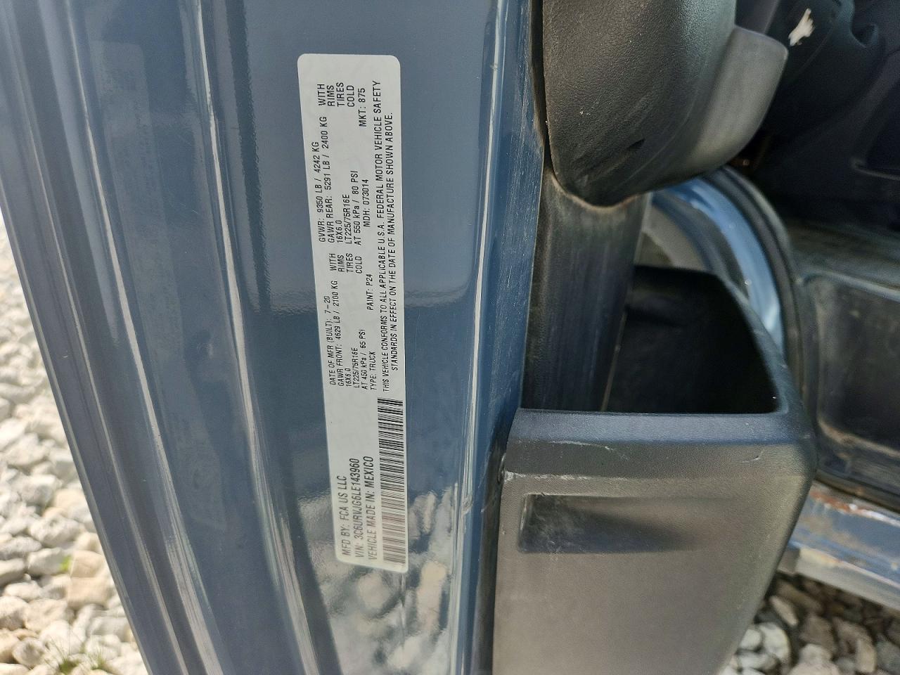 2020 RAM PROMASTER