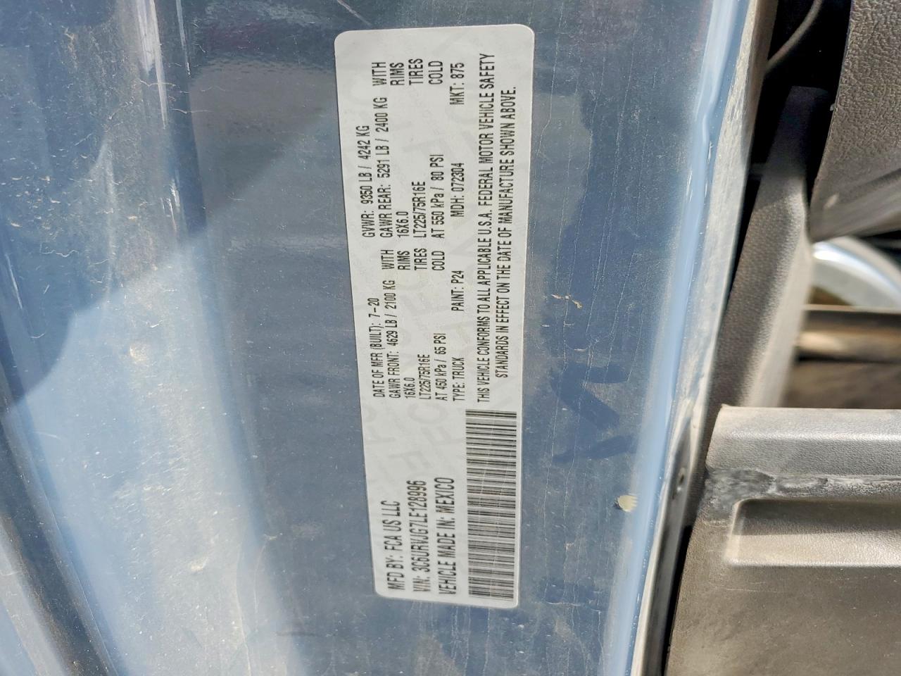 2020 RAM PROMASTER