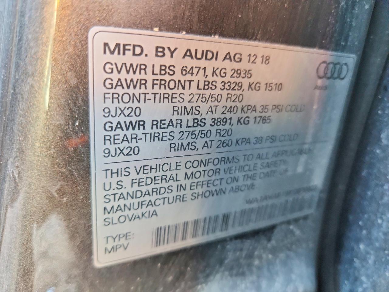 2019 AUDI Q8