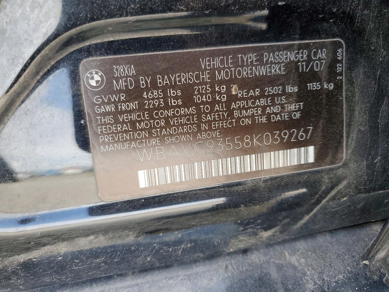 2008 BMW 3 SERIES