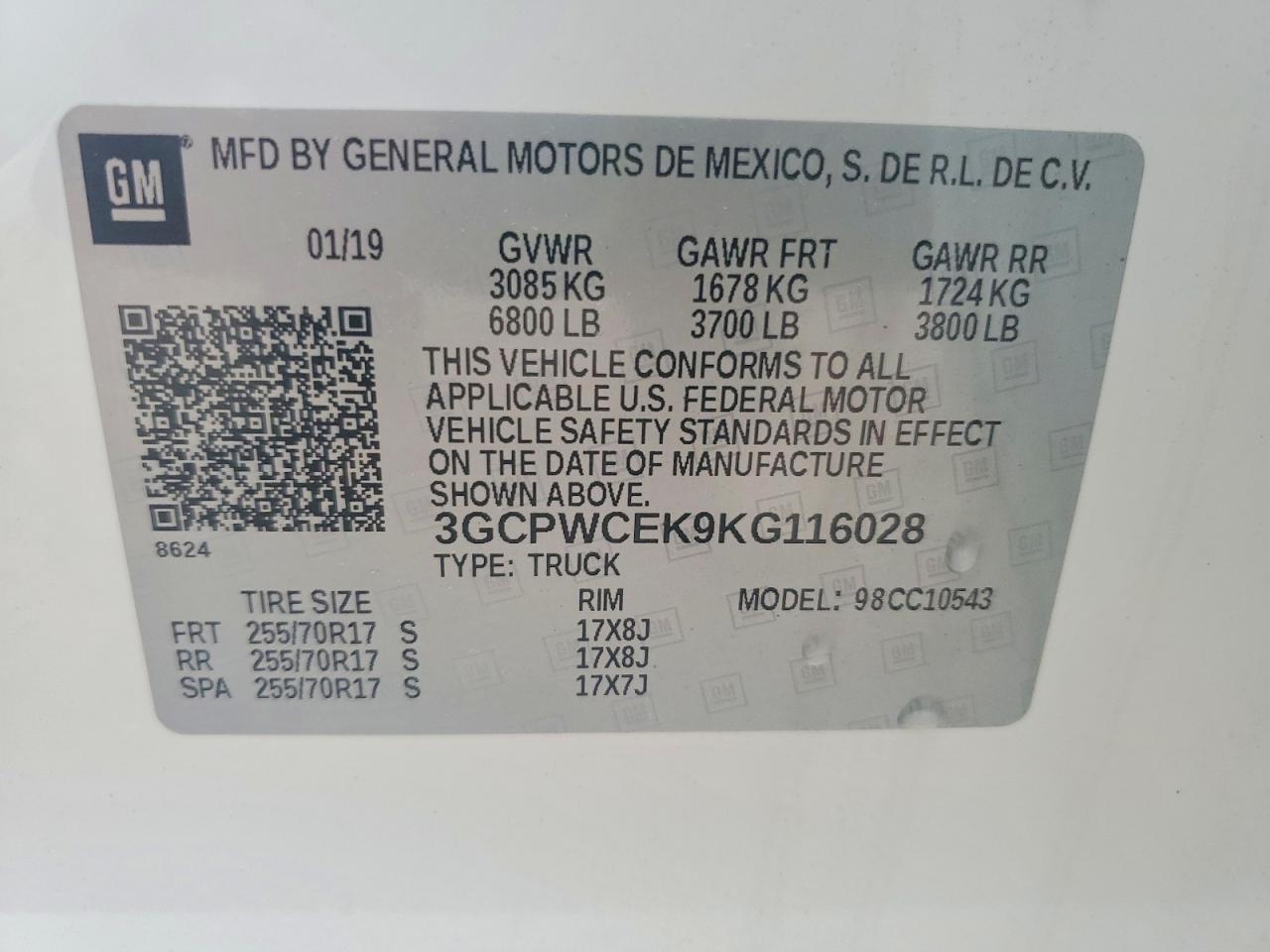 2019 CHEVROLET SILVERADO