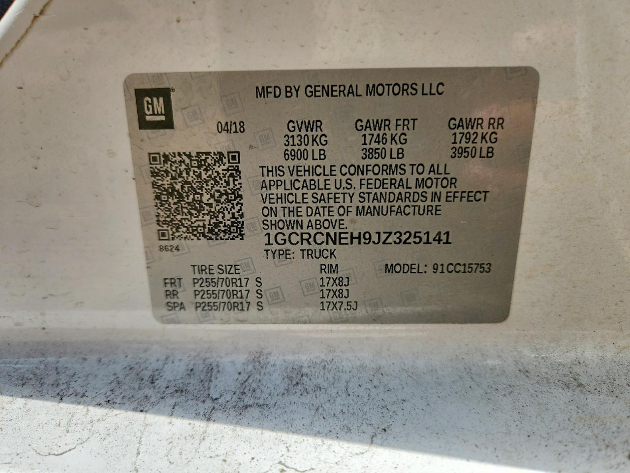 2018 CHEVROLET SILVERADO