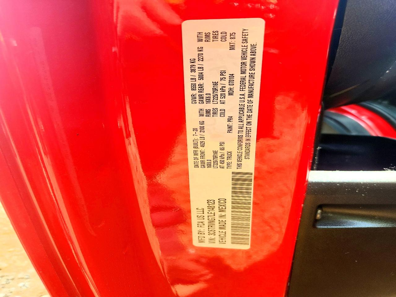 2020 RAM PROMASTER