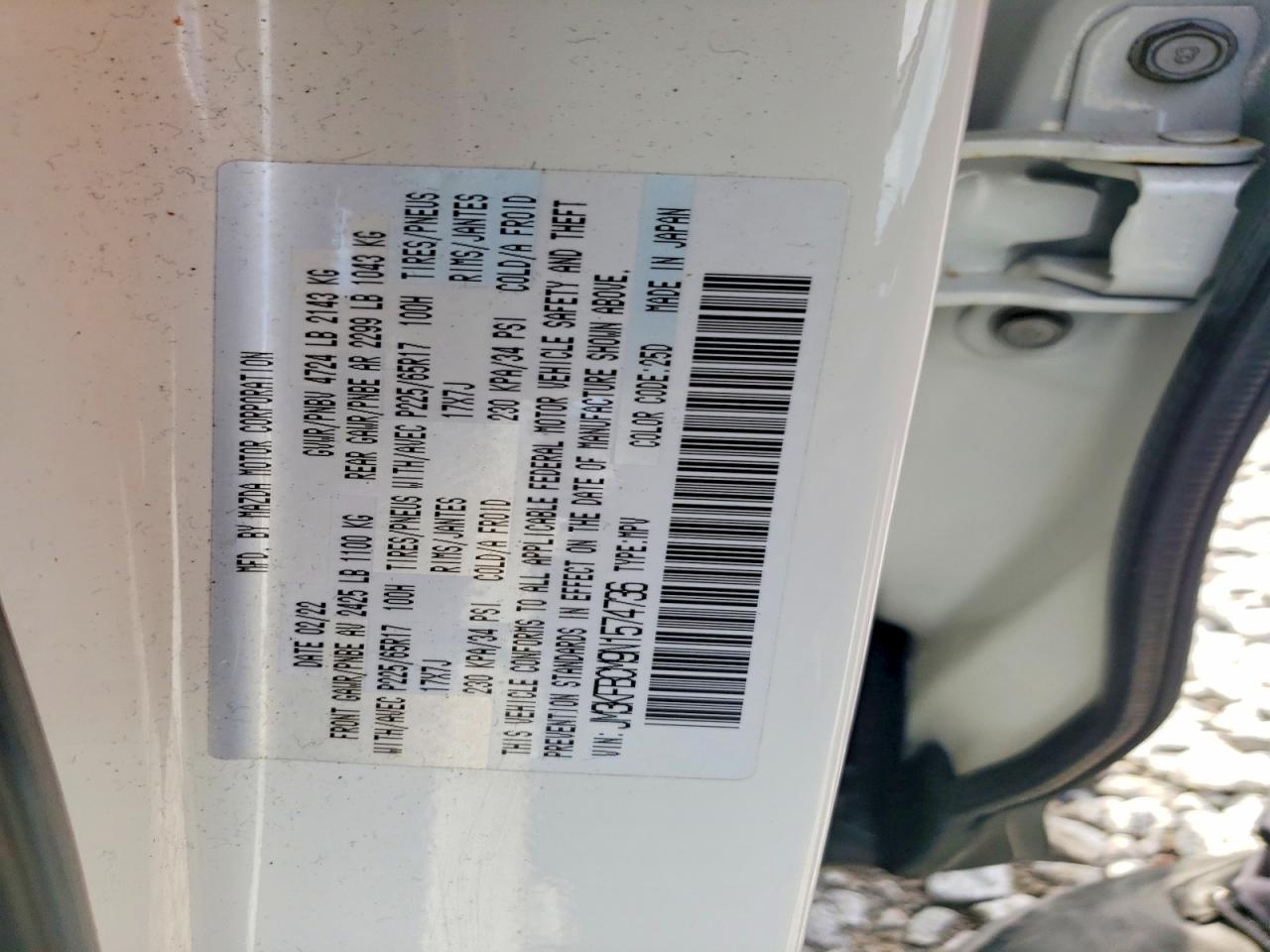 2022 MAZDA CX-5 PREFE