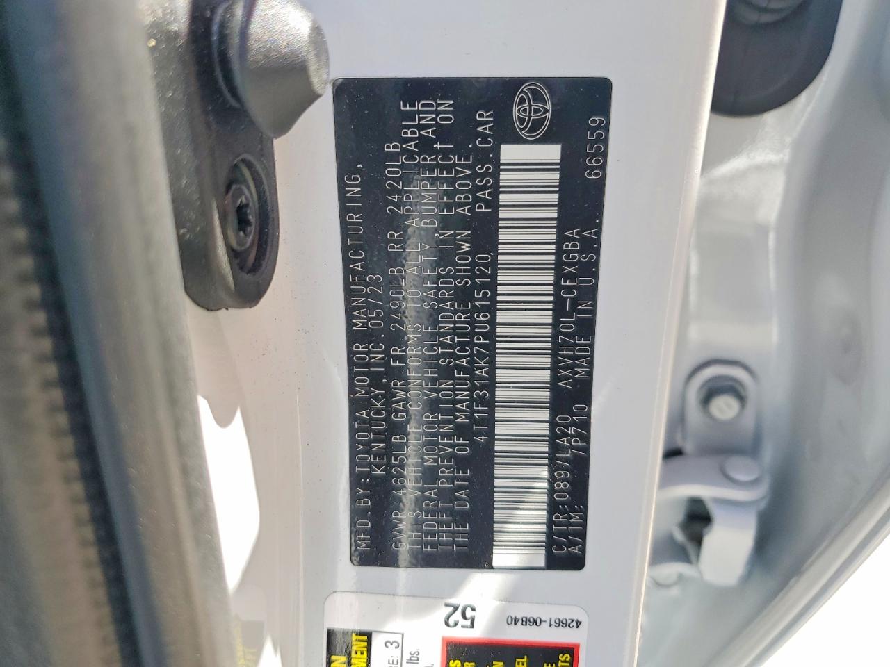 2023 TOYOTA CAMRY