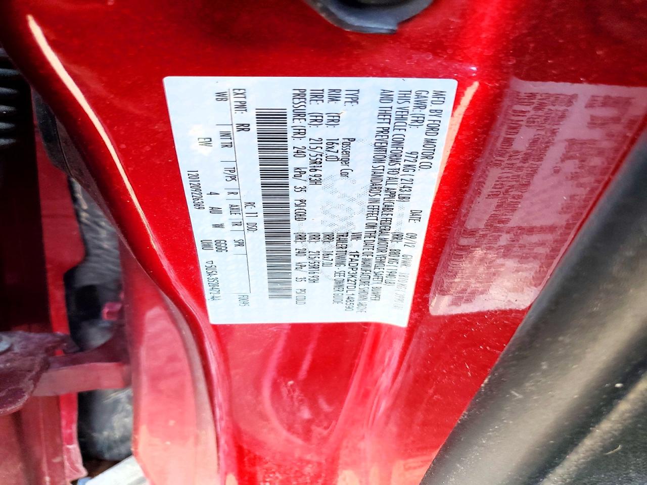 2013 FORD FOCUS