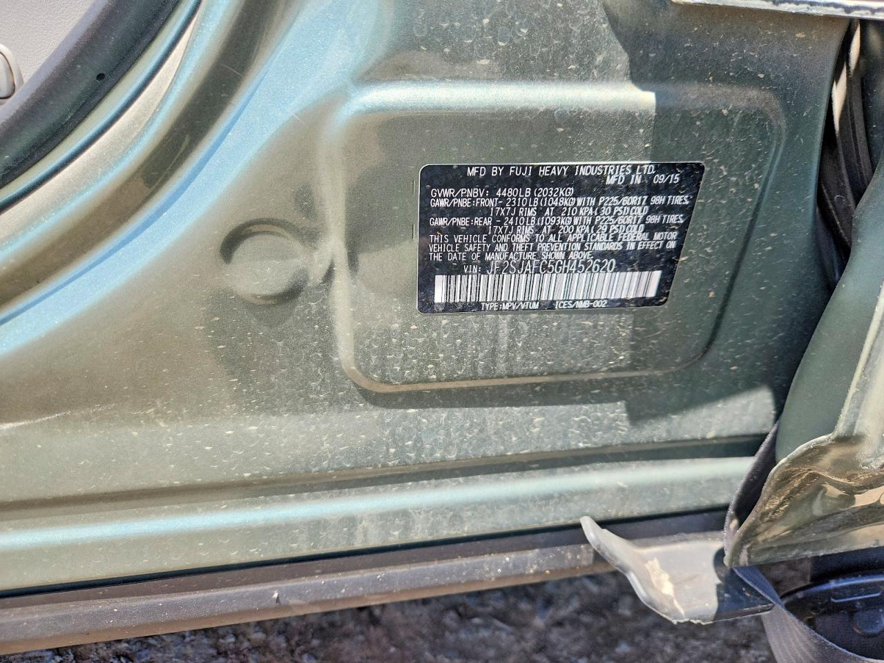 2016 SUBARU FORESTER