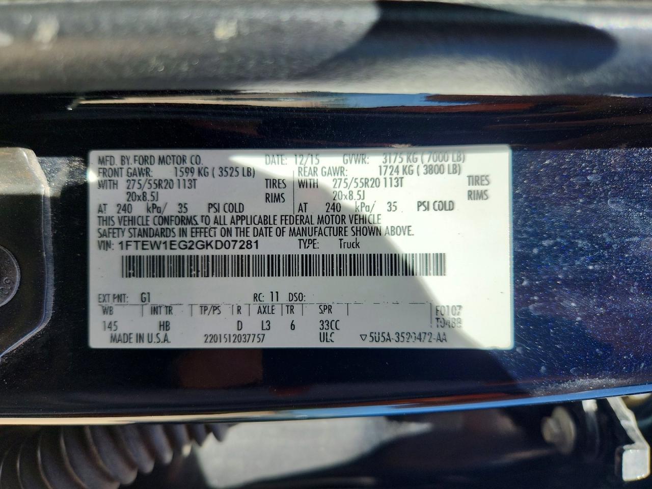 2016 FORD F-150