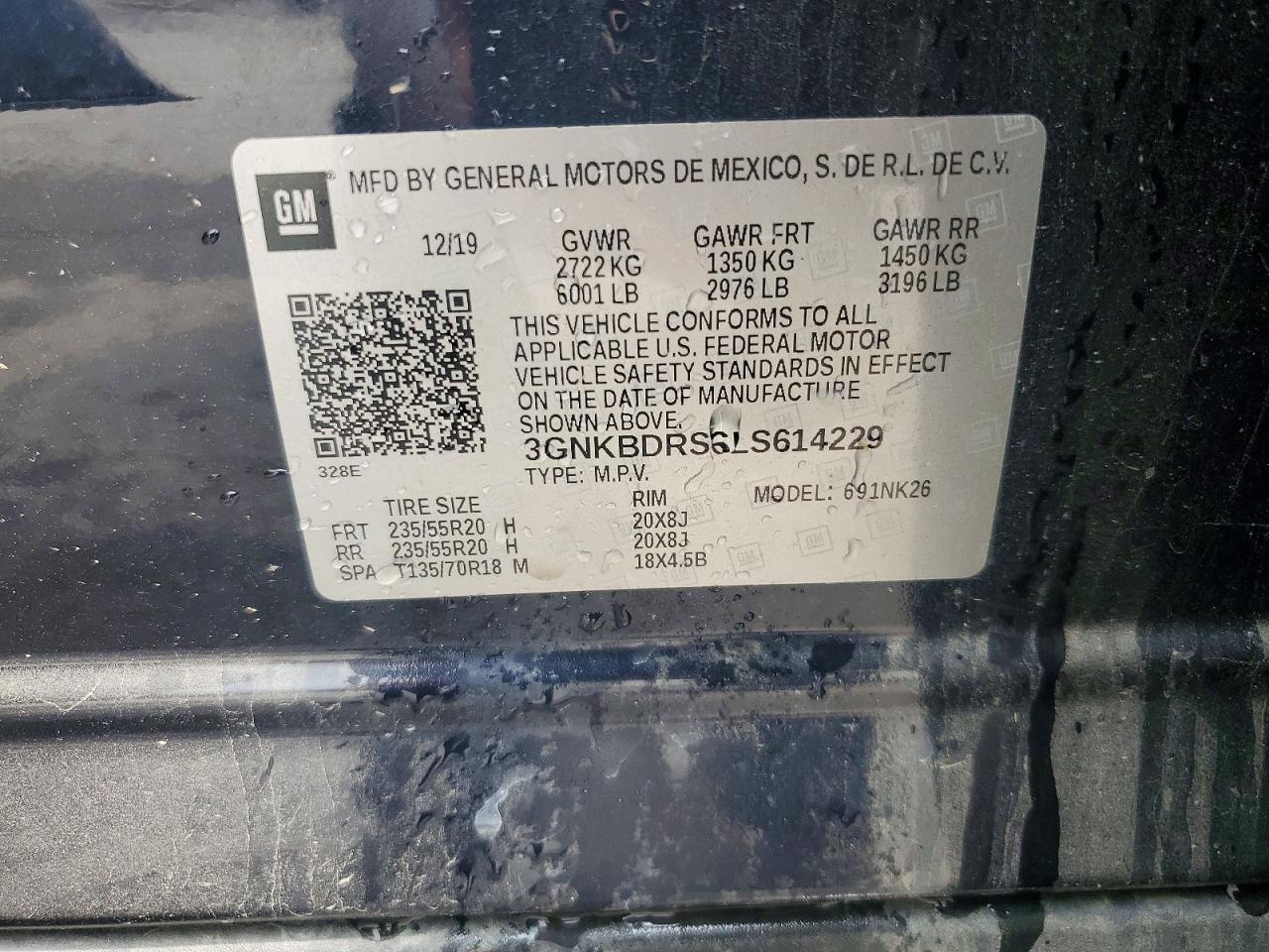 2020 CHEVROLET BLAZER