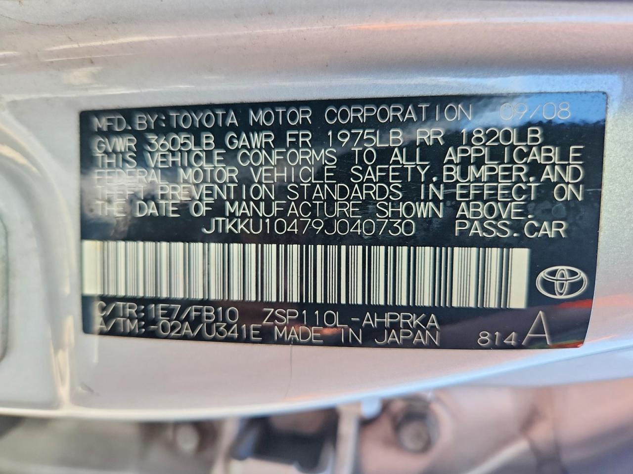 2009 SCION XD