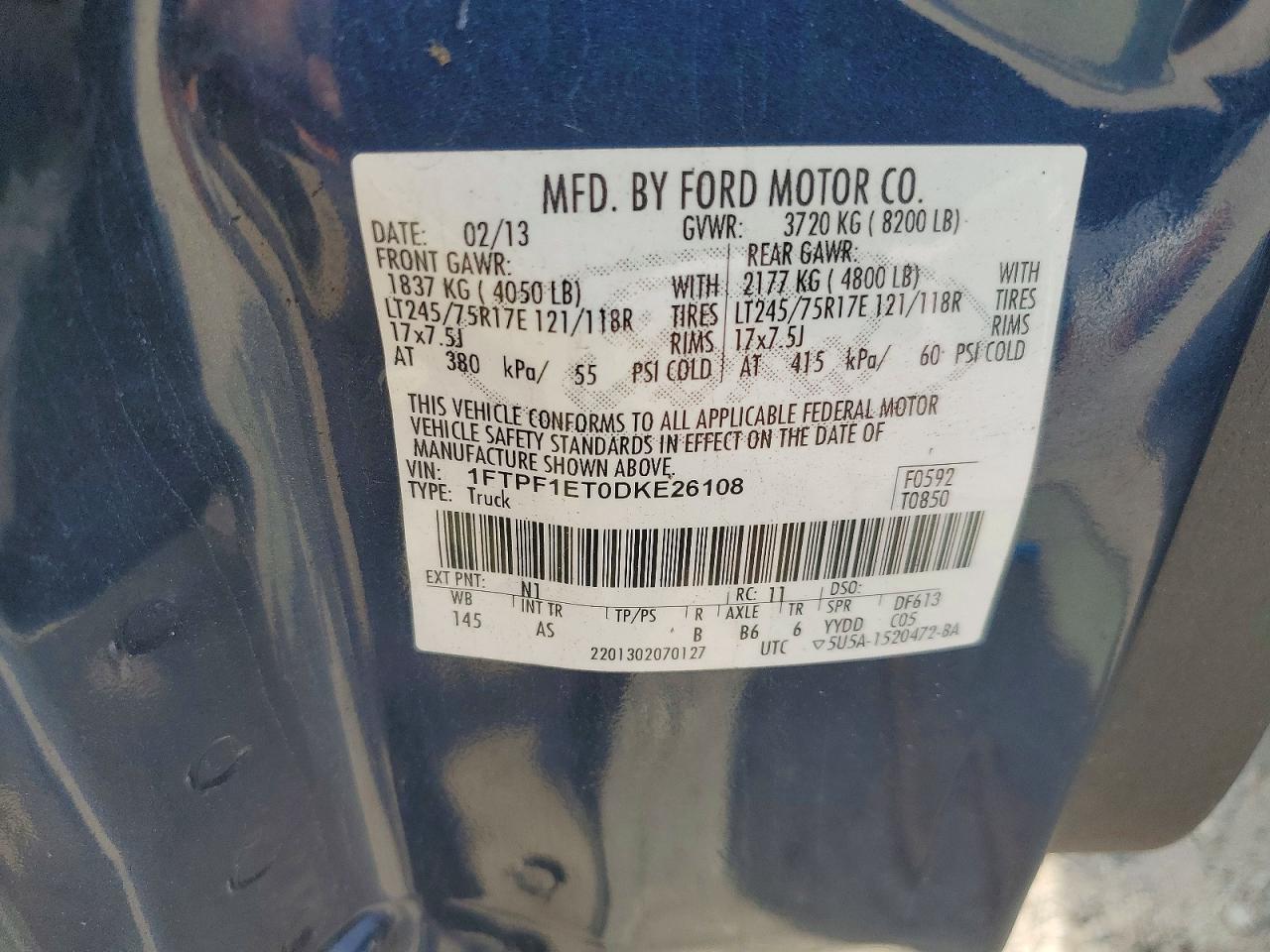 2013 FORD F150