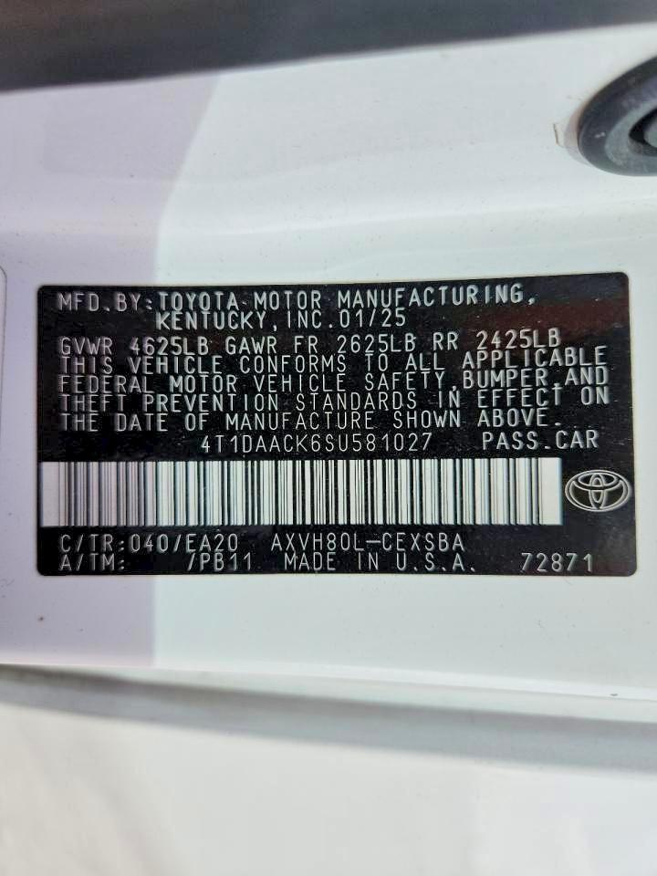 2025 TOYOTA CAMRY