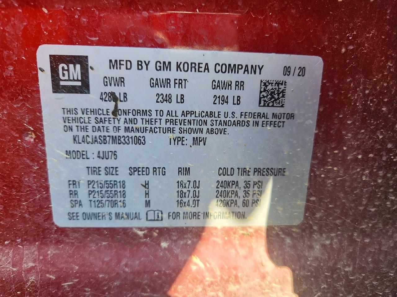2021 BUICK ENCORE
