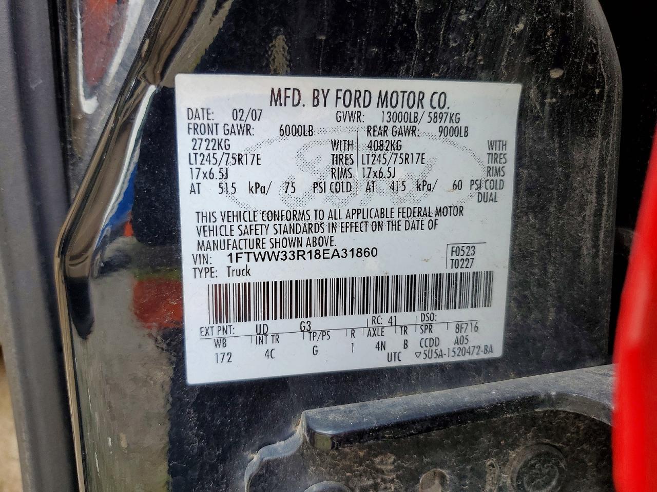 2008 FORD F350