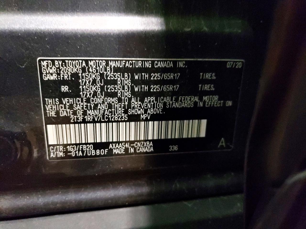 2020 TOYOTA RAV4