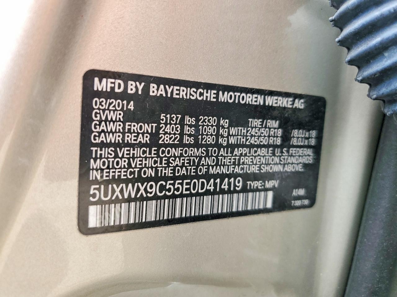 2014 BMW X3