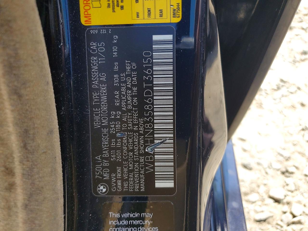 2006 BMW 7 SERIES