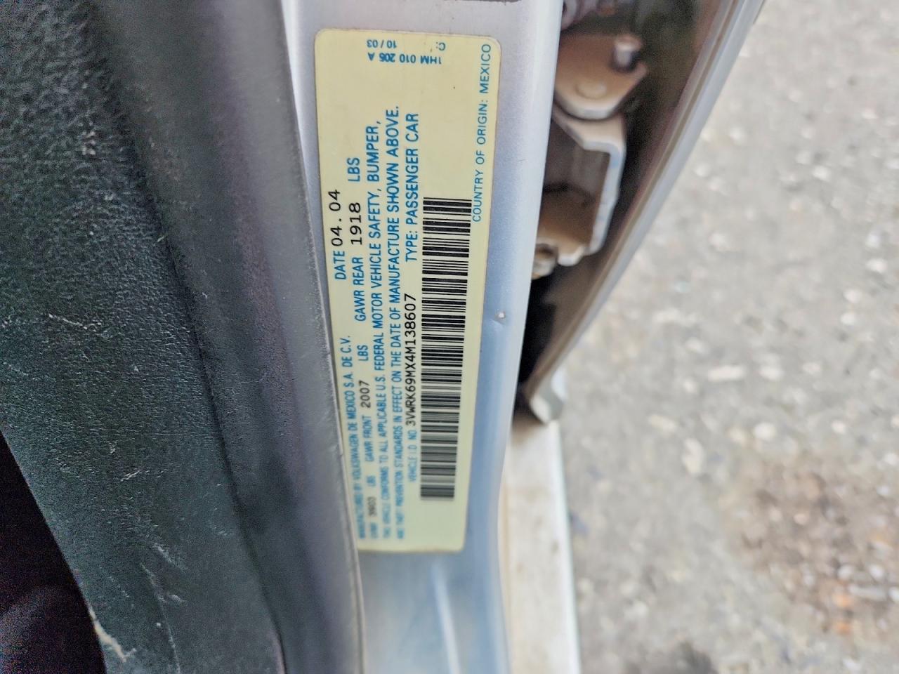 2004 VOLKSWAGEN JETTA