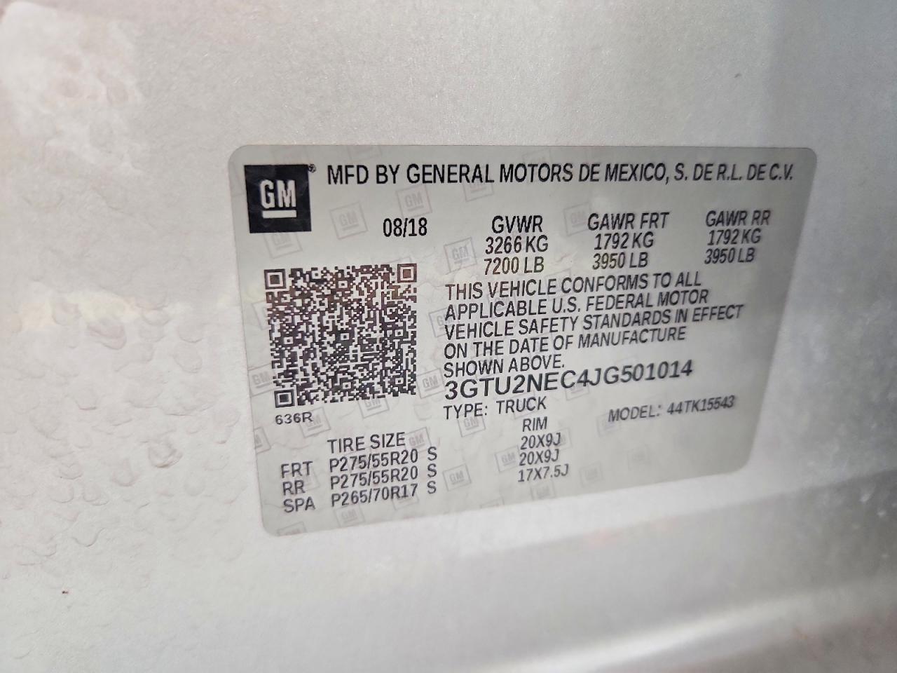 2018 GMC SIERRA