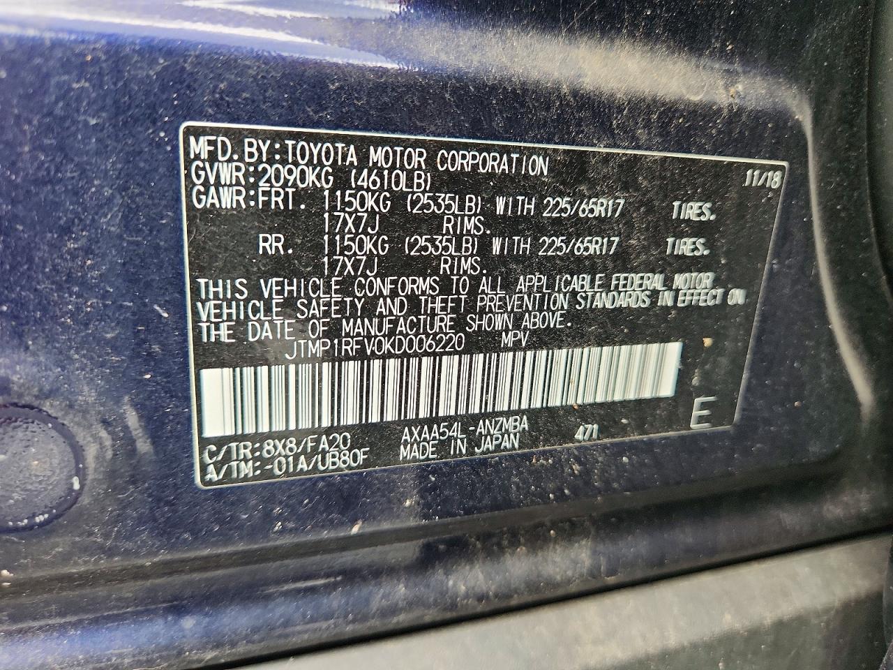 2019 TOYOTA RAV4