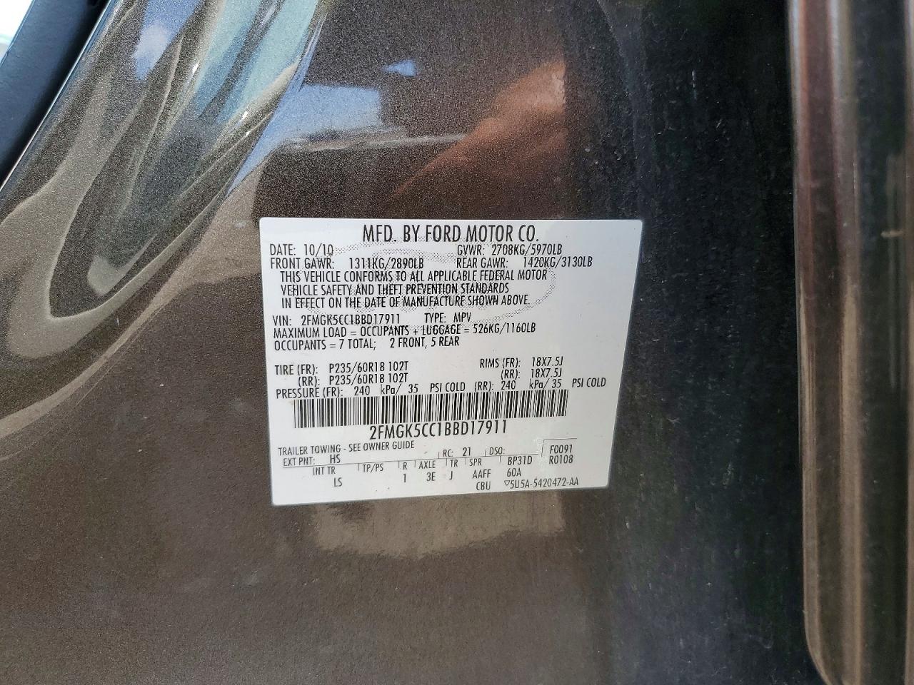 2011 FORD FLEX