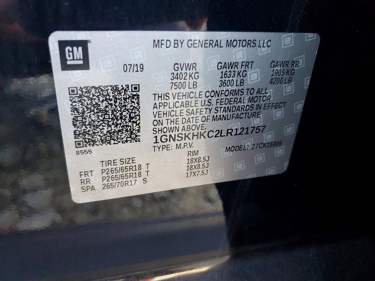 2020 CHEVROLET SUBURBAN