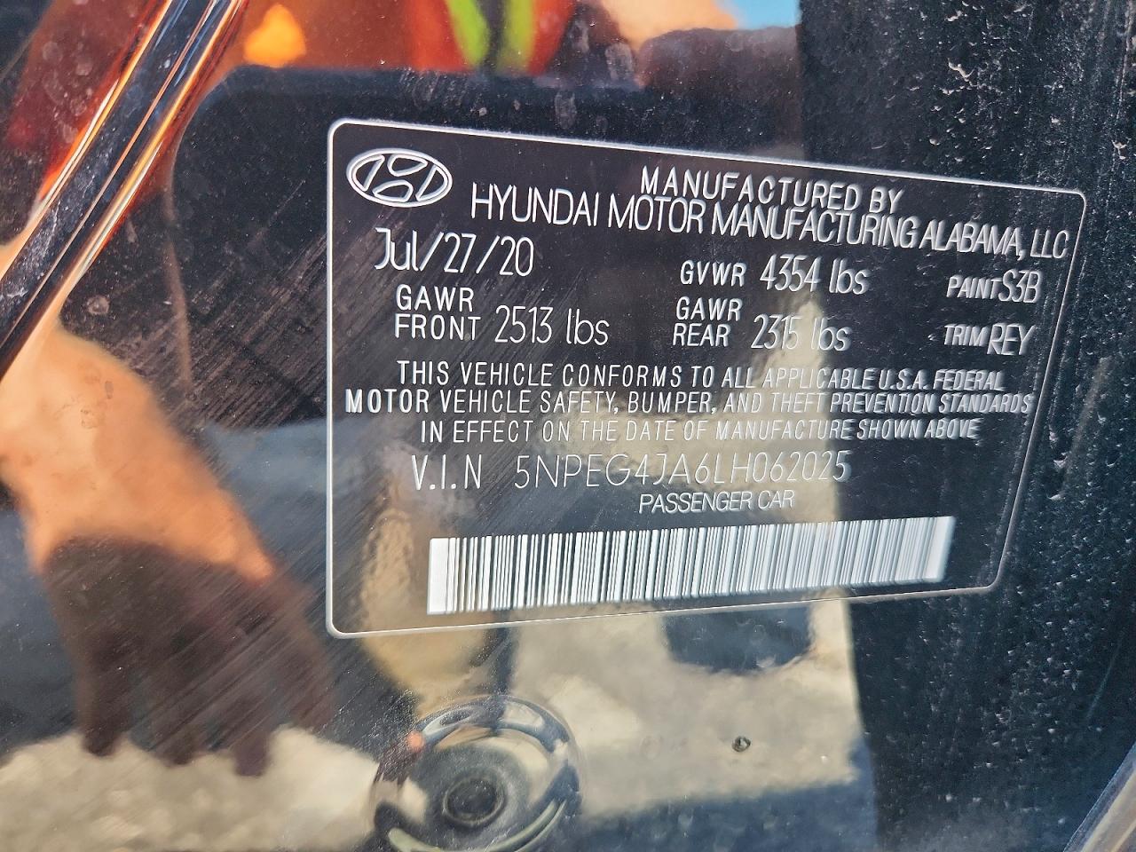 2020 HYUNDAI SONATA