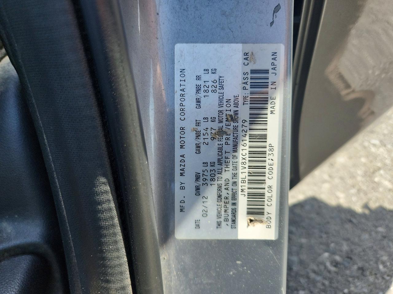 2012 MAZDA 3