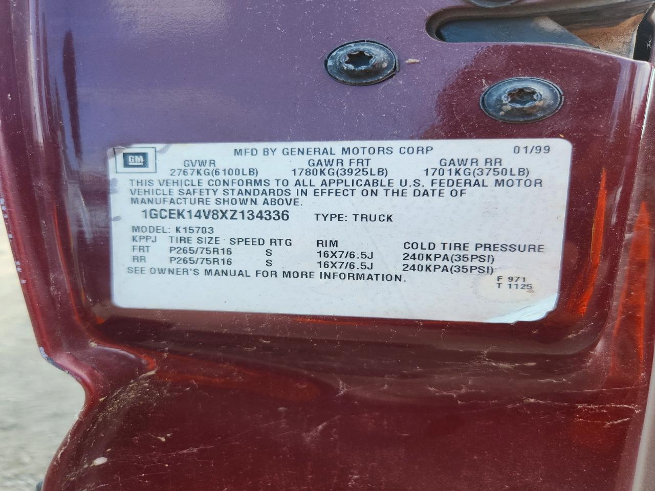 1999 CHEVROLET SILVERADO