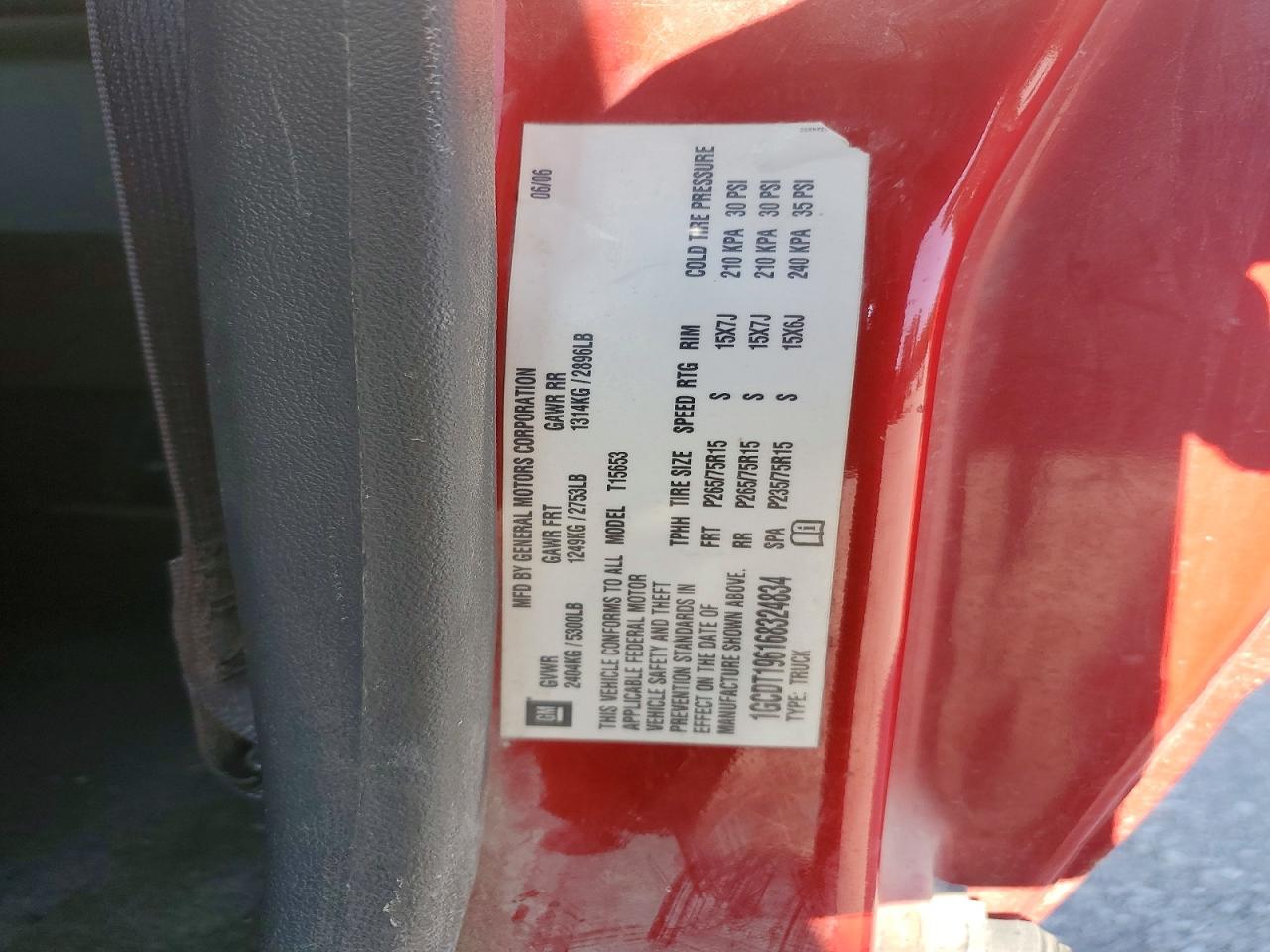 2006 CHEVROLET COLORADO