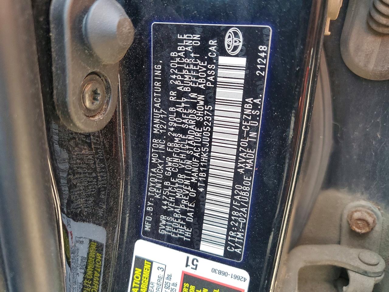 2018 TOYOTA CAMRY