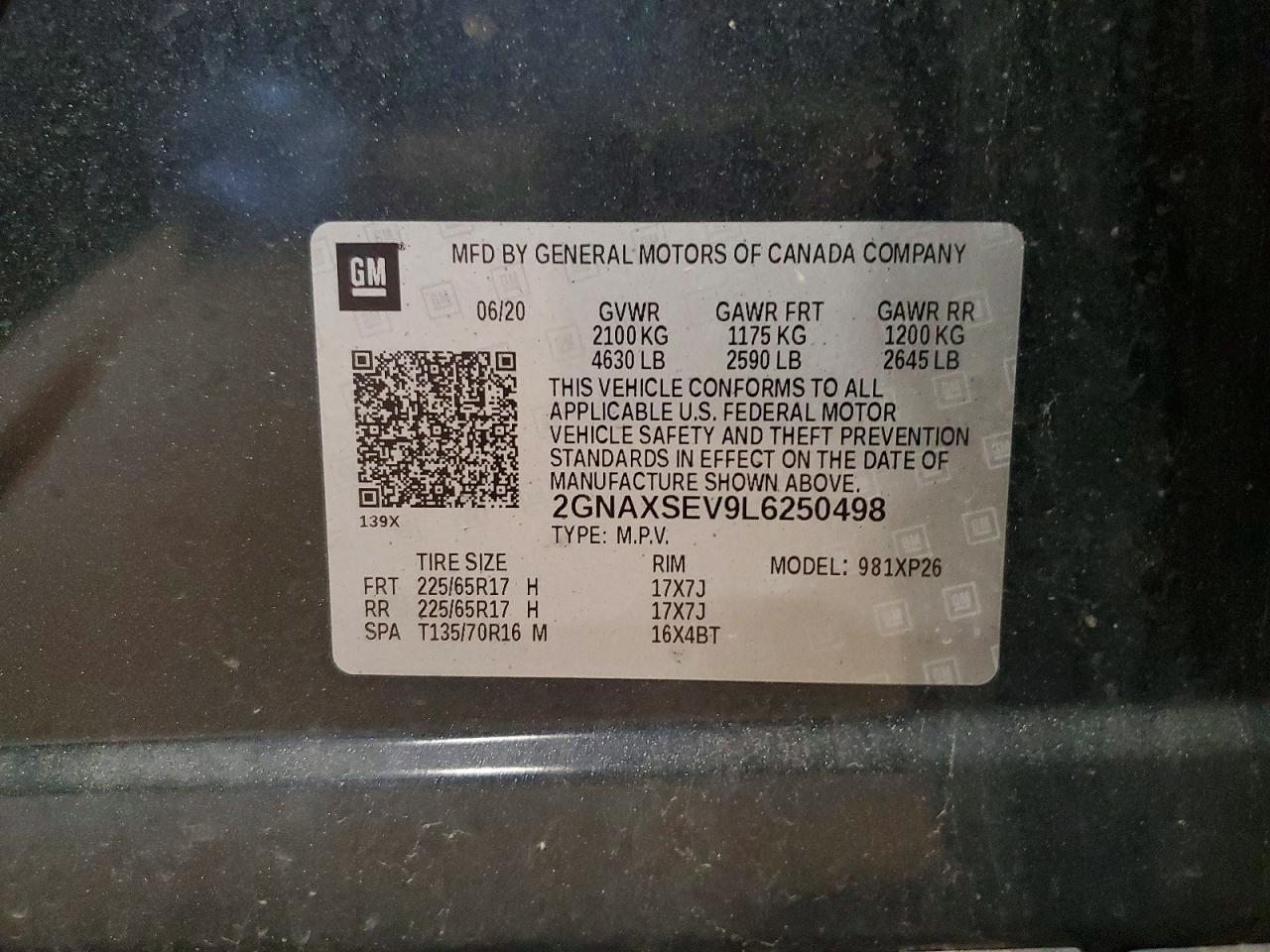 2020 CHEVROLET EQUINOX