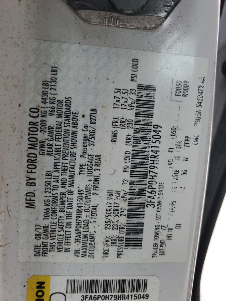 2017 FORD FUSION