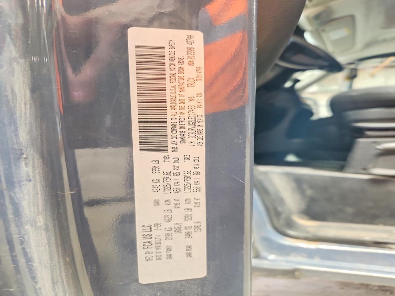 2020 RAM PROMASTER
