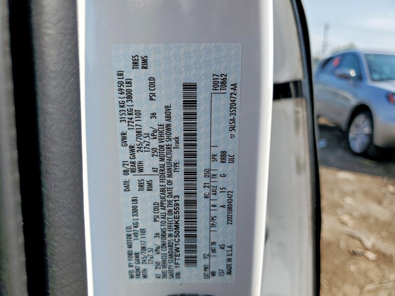2021 FORD F150