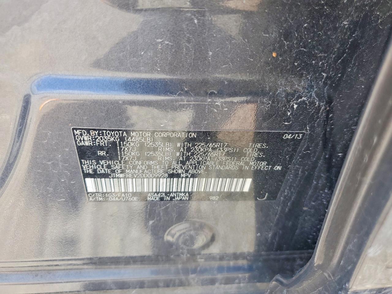 2013 TOYOTA RAV4