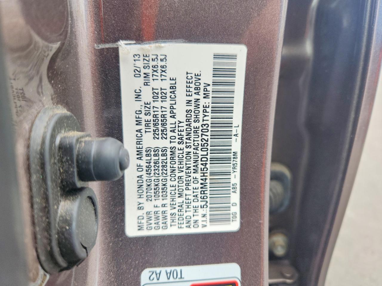 2013 HONDA CRV