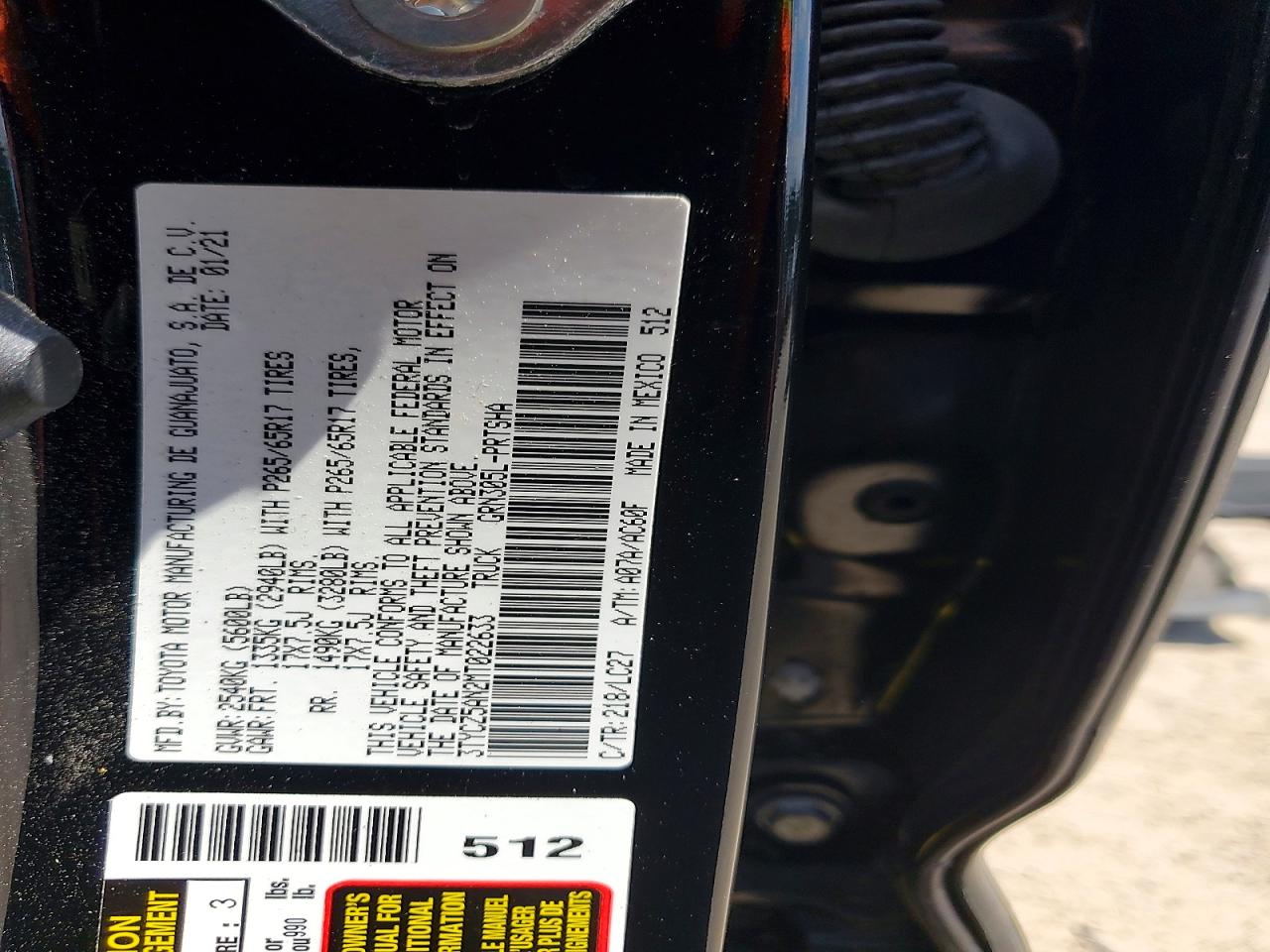 2021 TOYOTA TACOMA
