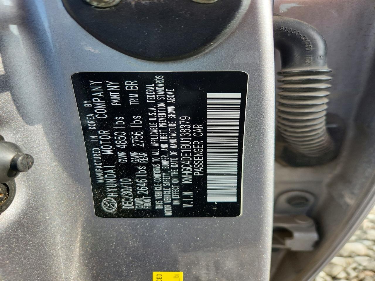 2011 HYUNDAI GENESIS