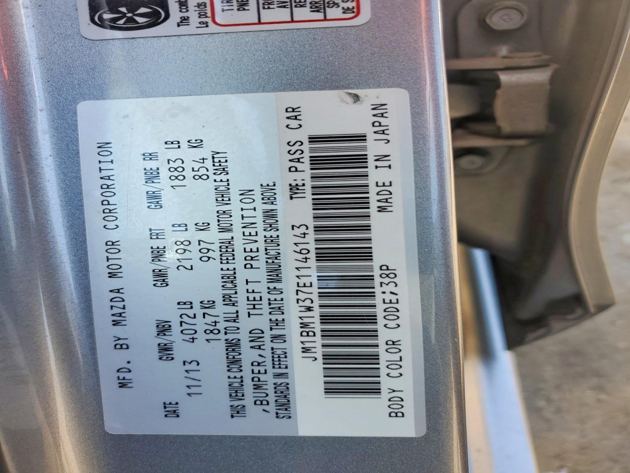 2014 MAZDA 3