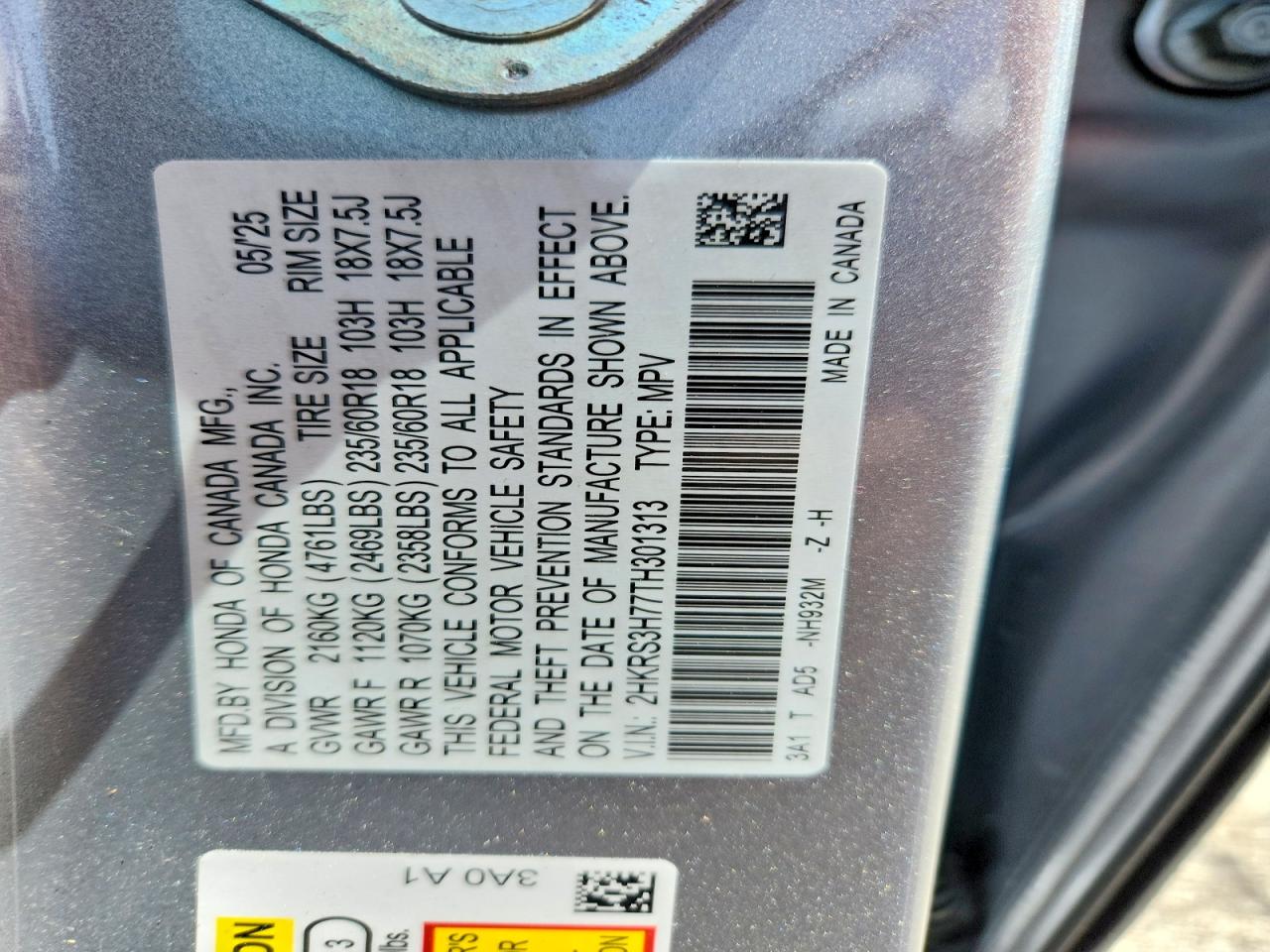2026 HONDA CRV