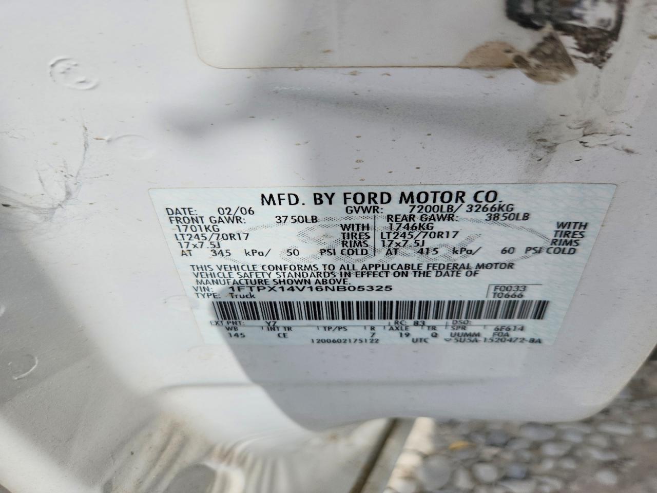2006 FORD F150